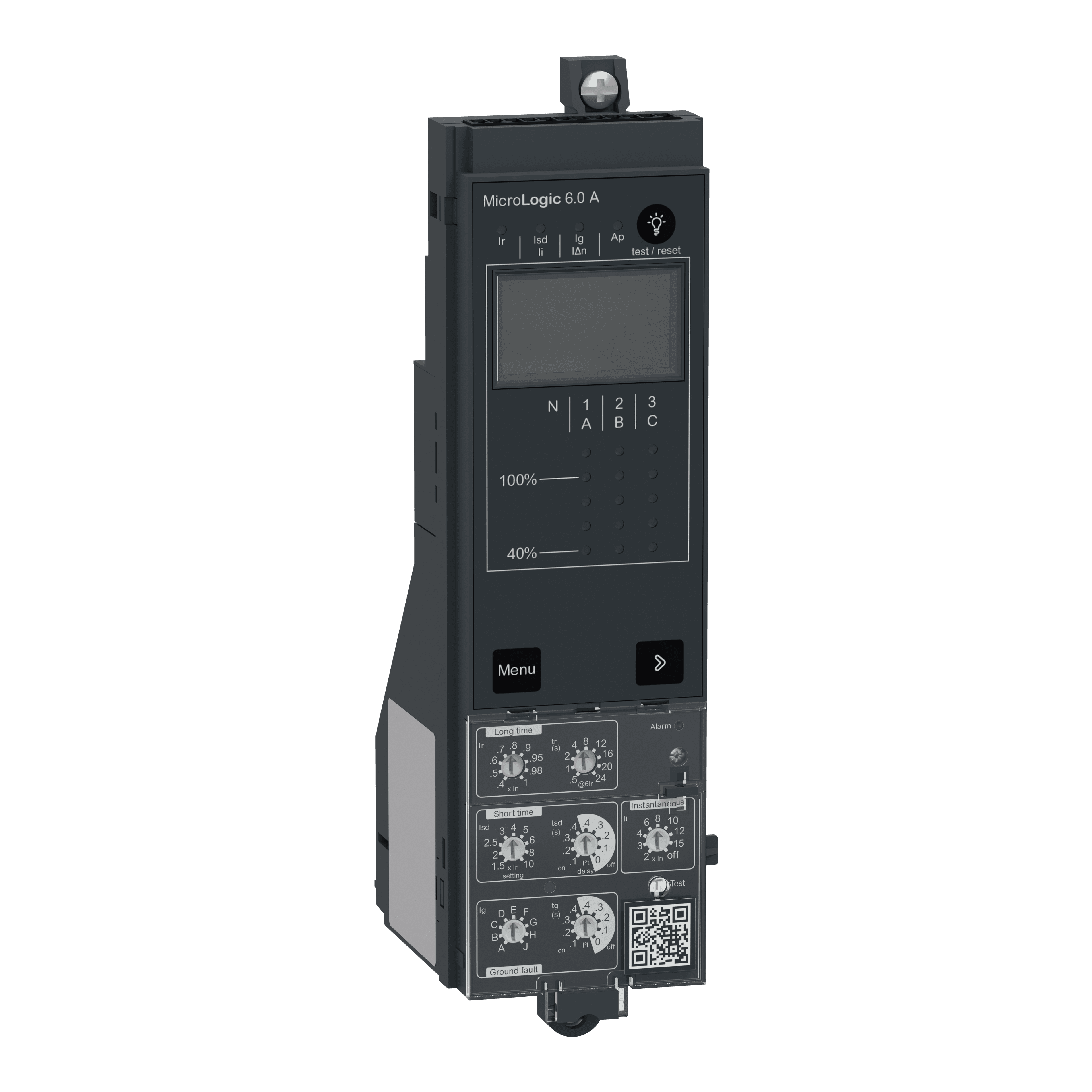 Control unit MicroLogic 6.0A, ComPacT NS630b to NS3200 fixed manually operated, selective and earth-fault protections